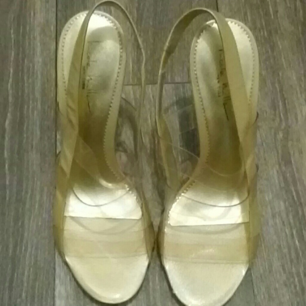 Gold Nicole Miller New York Heels